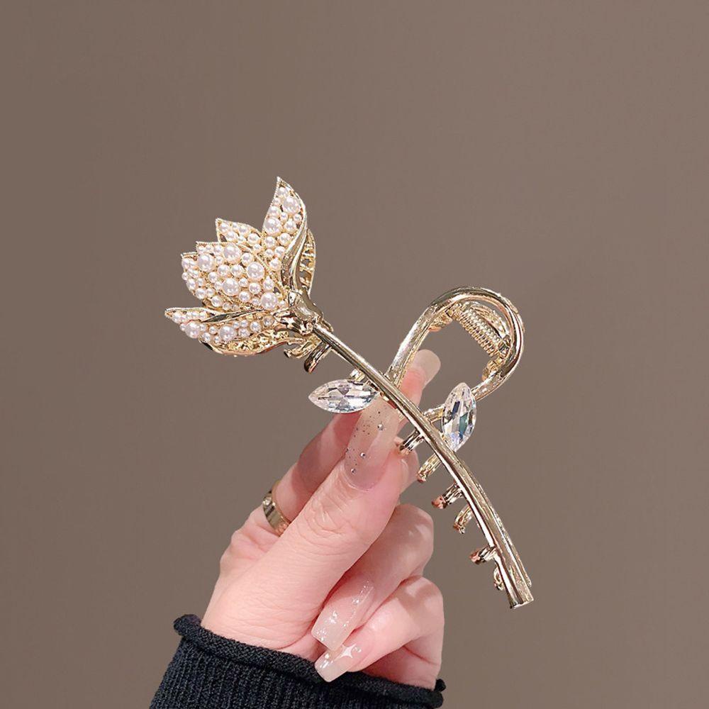 IVORY Kẹp TóC HìNh Cá MậP Hoa Sen Dễ Thương Cho Nữ