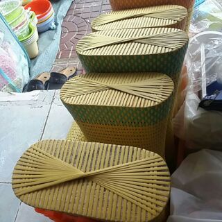 Gối  nhựa giả mây 34x16cm