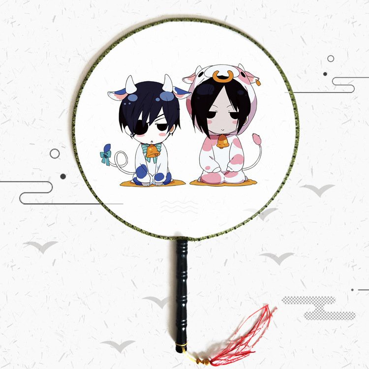 Quạt tròn cổ trang Hắc Quản Gia Kuroshitsuji - Furyu Black Butler: Ciel Phanto anime cầm tay