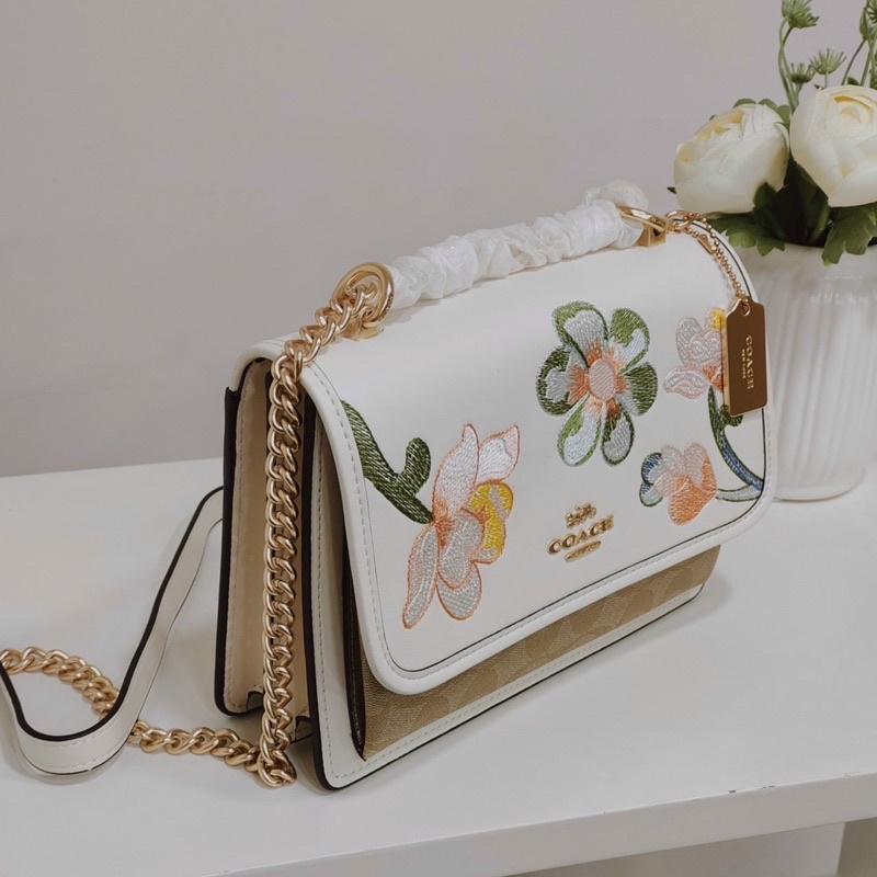 Sẵn - Túi Coach klare thêu hoa - 2 màu