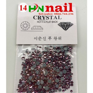 Túi 14 Đá chân keo màu mixsize siêu sáng chăm sóc trantg trí móng làm đẹp nail shop hnnail