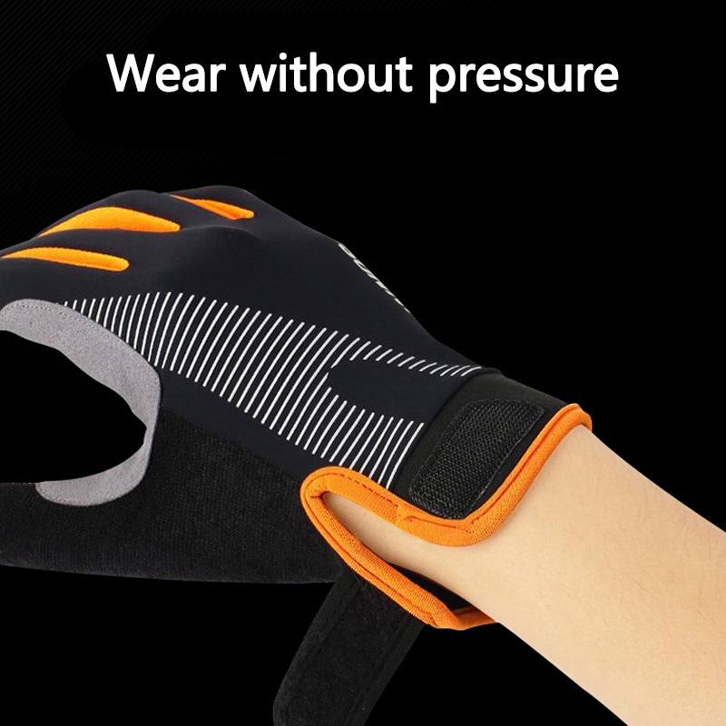 Găng Tay Lái Xe Hở Ngón Thoáng Khí Chống Mài Mòn Cao Cấp