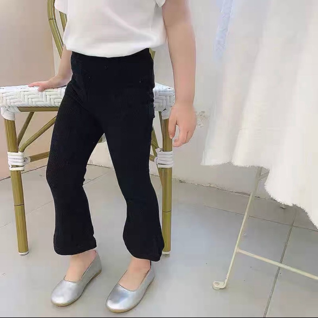 Quần Legging Ống Loe Phong Cách Phương Tây Kiểu Mới Cho Bé Gái