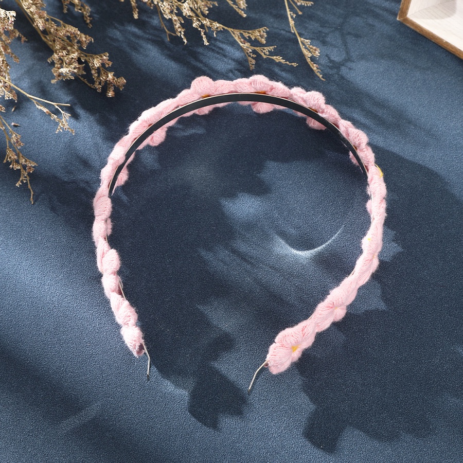 Băng Đô Cài Tóc Đính Hoa Dệt Kim Handmade Phong Cách Hàn Quốc Hàng Mới Dành Cho Bạn Nữ