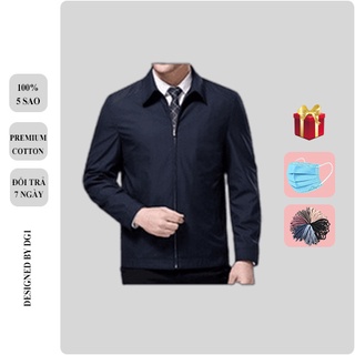 Áo Khoác Nam Trung Niên Lót Lông Ấm Áo Khoác Trung Niên Không Nhăn Mua Tặng Ông Tặng Bố DG1 SHOP