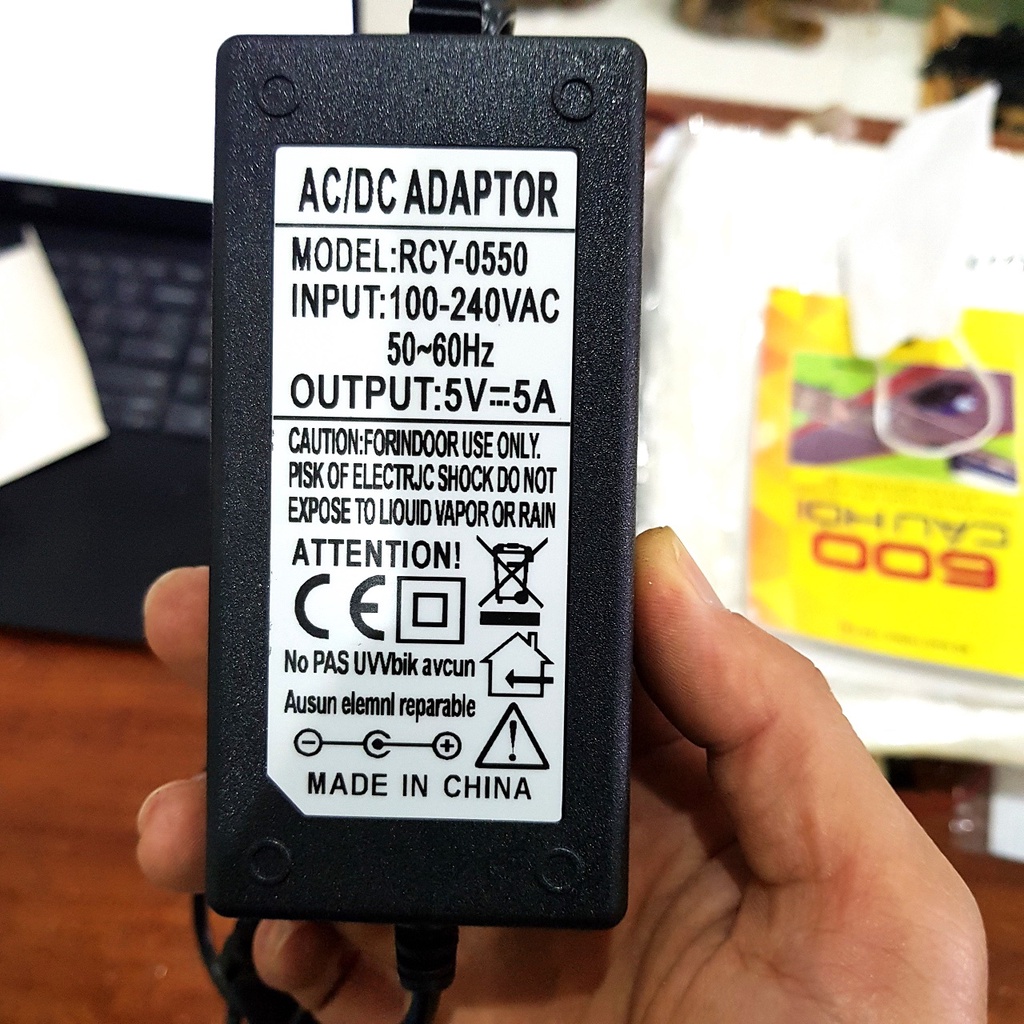Nguồn Adapter 5V 2A/5A Jack to 5.5 x 2.1mm