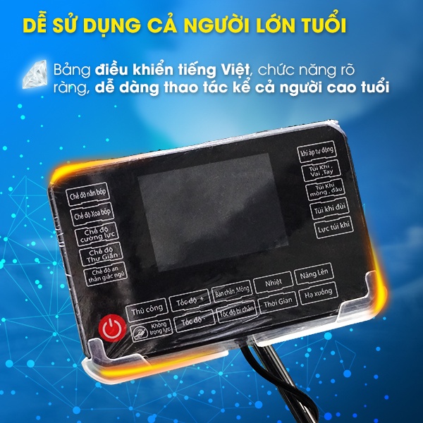 Ghế massage toàn thân,Ghế massage cao cấp con lăn 3D cố định massage trị liệu chuyên sâu bảo hành 10 năm