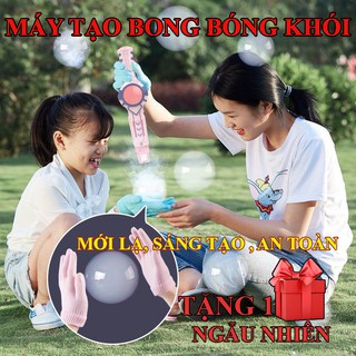 Máy tạo bong bóng khói đồ chơi cho bé trai bé gái, cho trẻ thông minh,tăng vận động sáng tạođầy đủ phụ kiện siêu thú vị