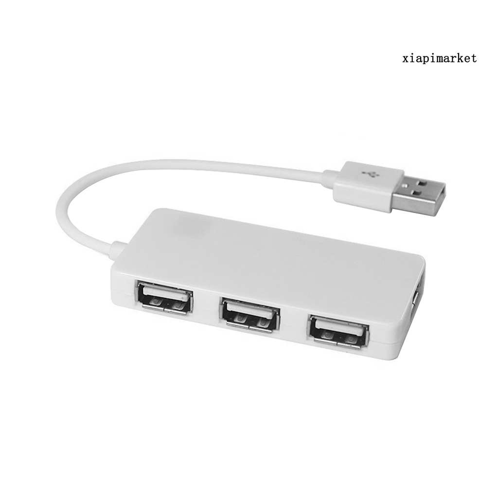 LOP_Portable USB 2.0 4 Ports 480Mbps Cable Hub Splitter for Card Reader