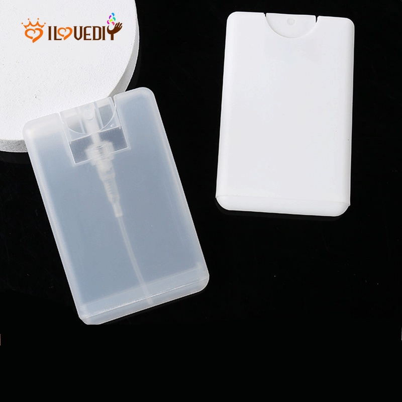 Chai chiết nước hoa cồn xịt khuẩn nước dưỡng ẩm rỗng bằng nhựa dạng xịt mini kiểu thẻ 20ml dành cho đi du lịch đi chơi