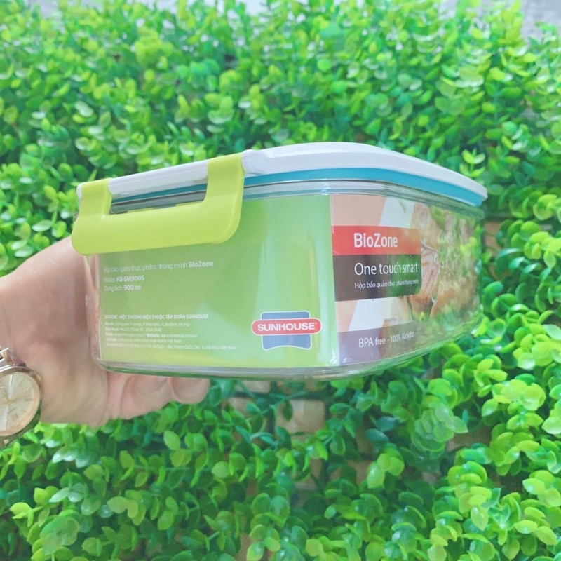 Hộp bảo quản thực phẩm khô BioZone Sunhouse 900ml