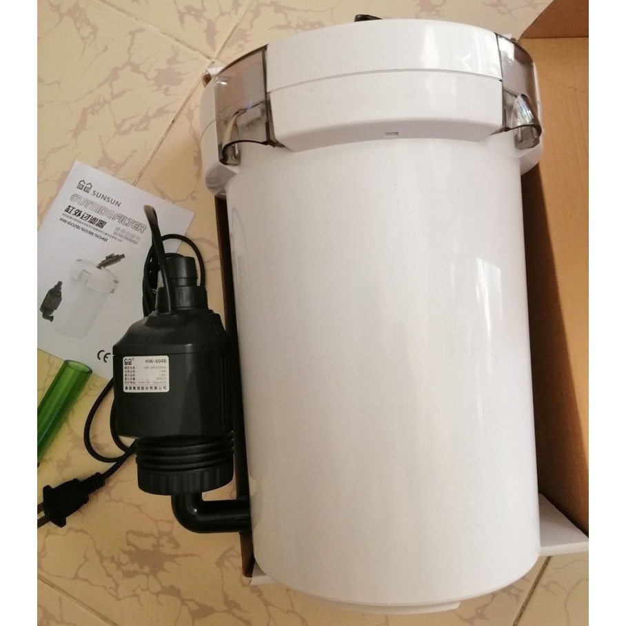 Lọc hồ thủy sinh SunSun HW-604B và EW-604B công suất 14W sử dụng cho hồ thủy sinh