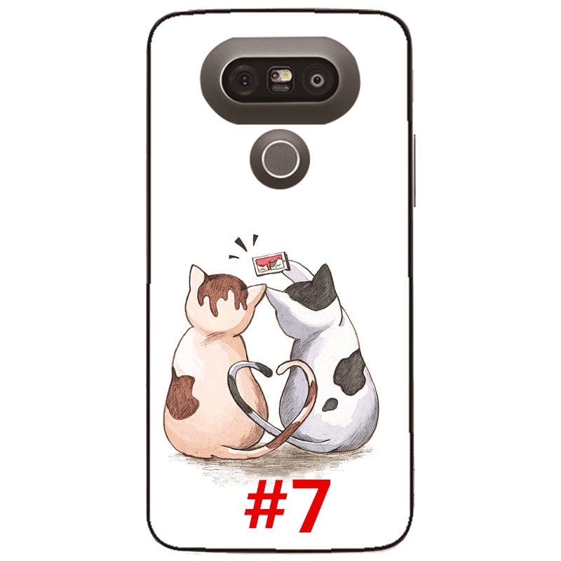 Ốp điện thoại chất liệu TPU hình con mèo cho LG G7 G6 G5 G4 G3 G2