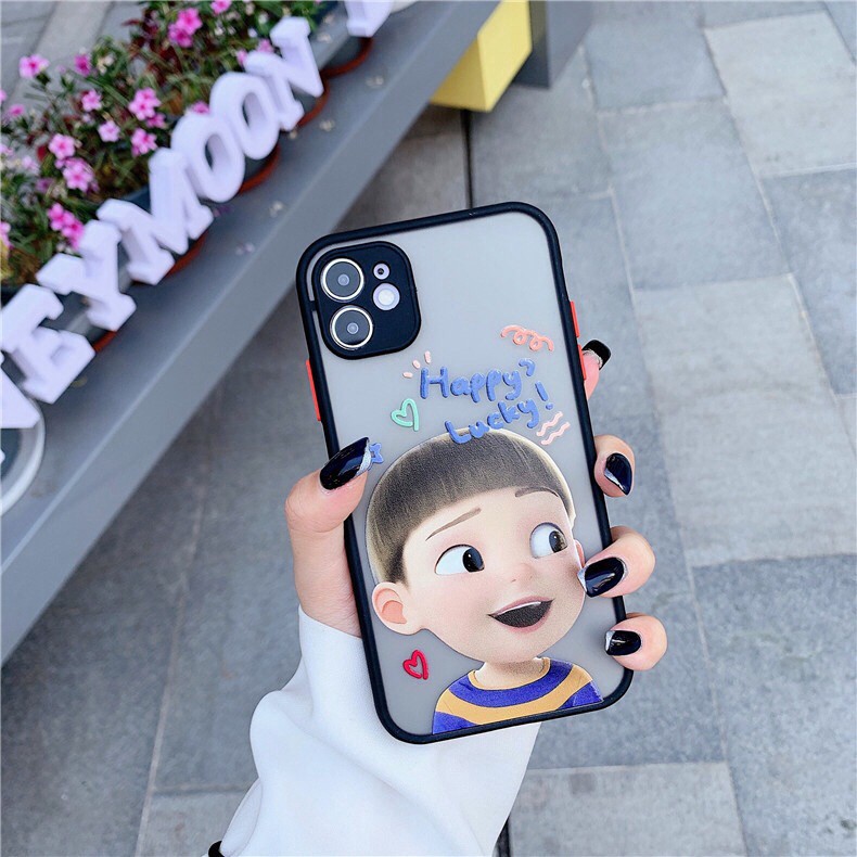 Ôp Lưng iphone -Op lưng viền Nhám hoạt hình đáng yêu 6/6s/6p/6splus/7/8/7plus/8plus. PhoneCase