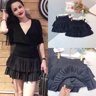 Bán sỉ chân váy xếp ly 2 tầng