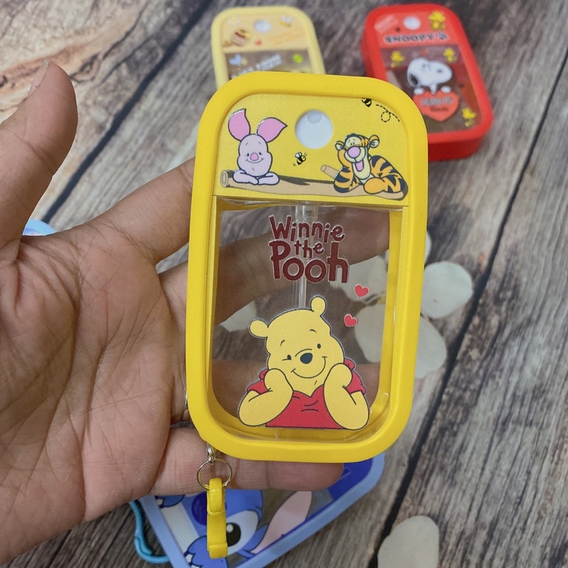 Bình xịt cồn mini hoạt hình có móc treo