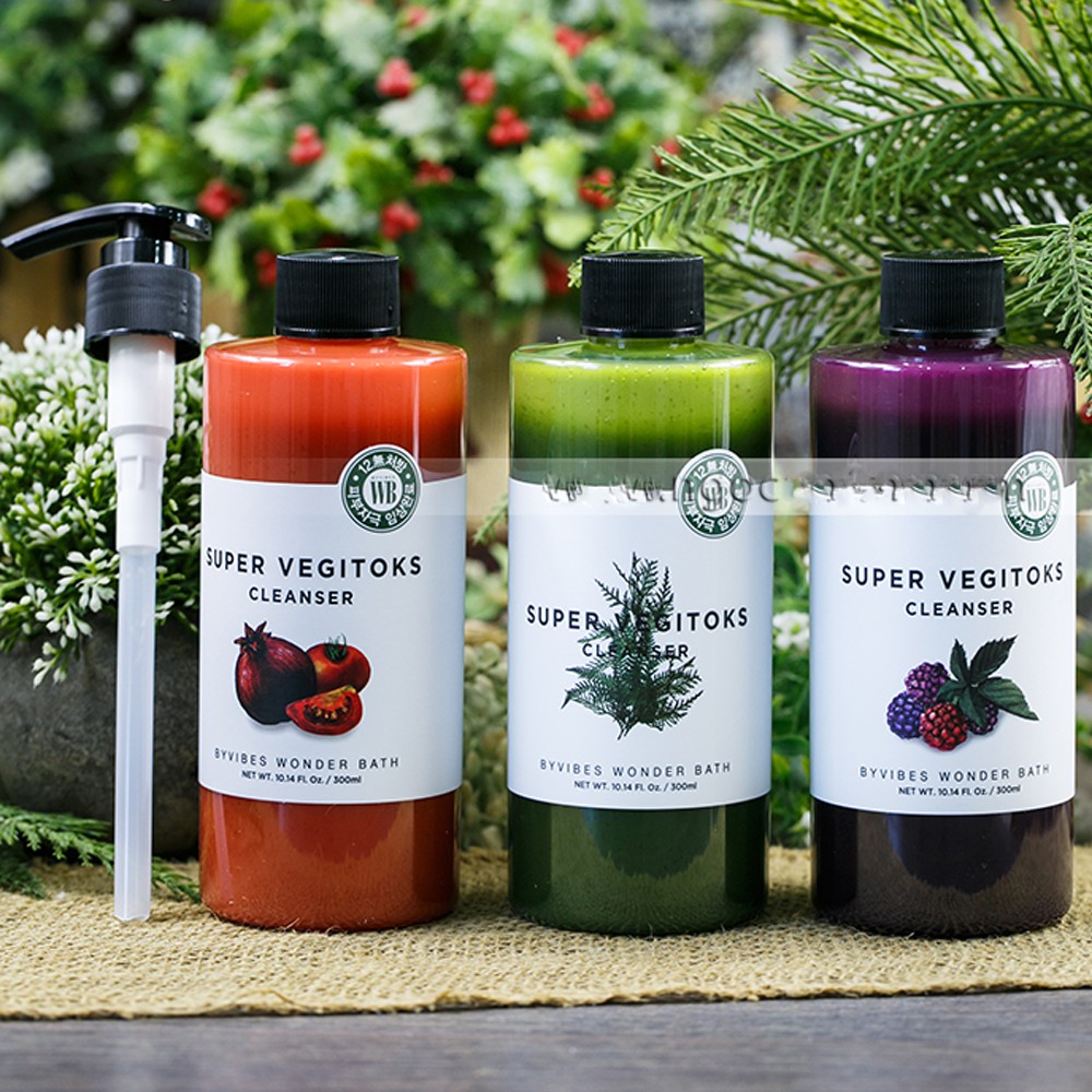 Sữa Rửa Mặt Rau Củ Thải Độc Super Vegitoks Cleanser Wonder Bath 300ml | BigBuy360 - bigbuy360.vn