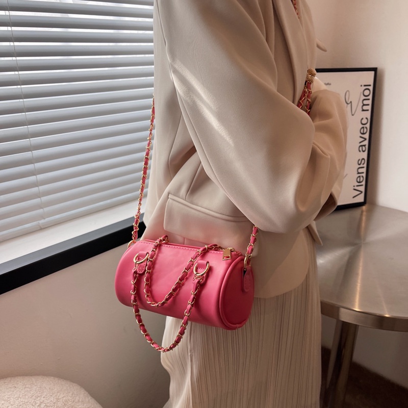 Túi Đeo Vai Hình Trụ Phong Cách Phương Tây Cho Nữ