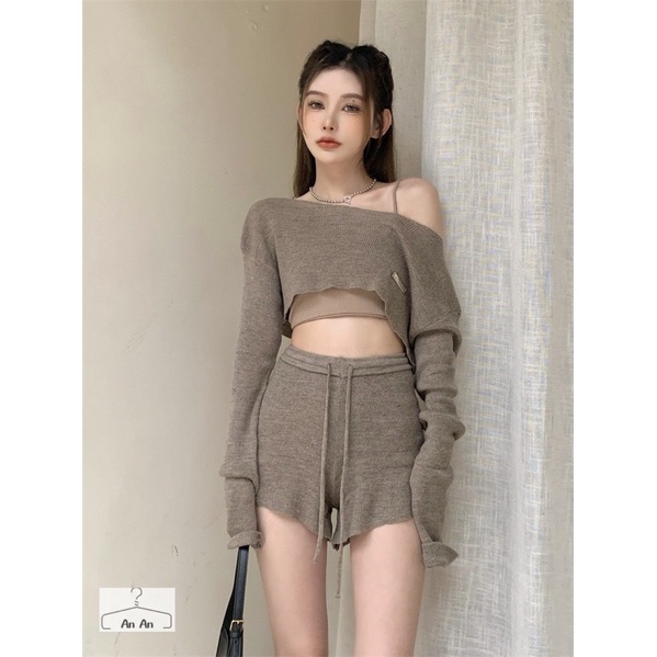 Set Mongtoghi 3In1 Áo Trễ Vai