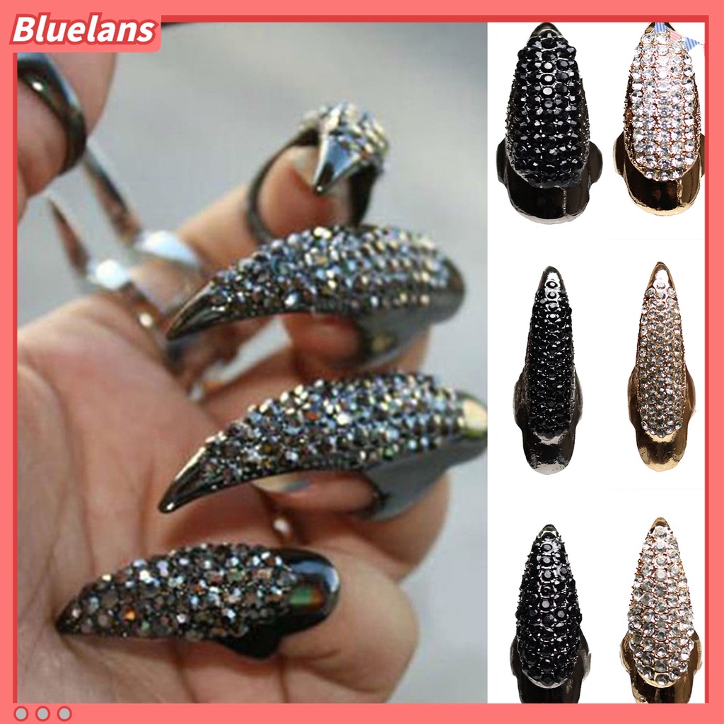 Nhẫn Hợp Kim Đính Đá Hình Móng Vuốt Chim Đại Bàng Độc Đáo Cá Tính