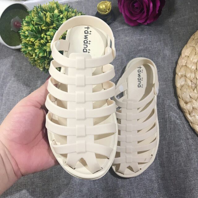 [Kèm video ảnh thật] Giày sandal rọ cao su dẻo đi 2 kiểu cực hot siêu sale ngày mưa