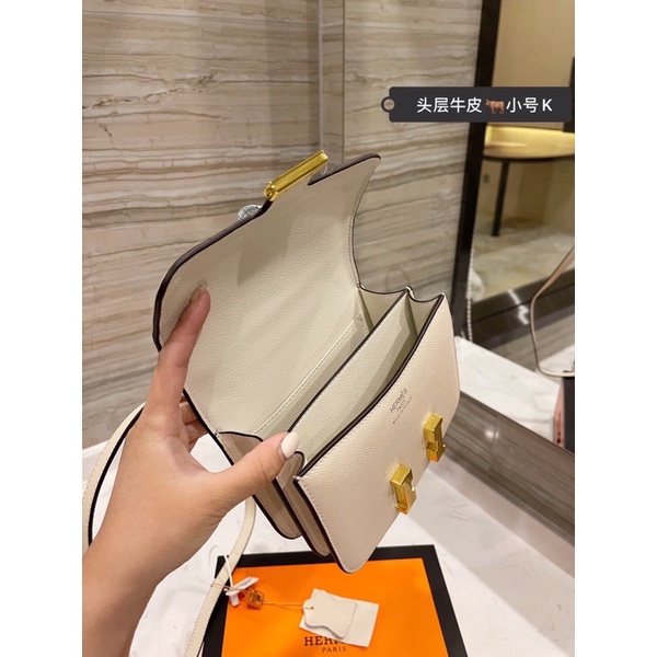 Túi xách hẻmes khoá chữ H chất da thạt sz 18