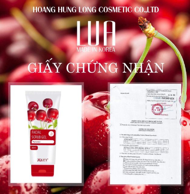 Gel tẩy tế bào chết CHERRY (dành cho mặt)