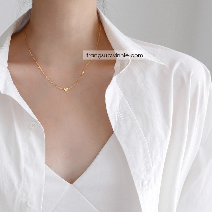 Dây chuyền nữ titan Triheart