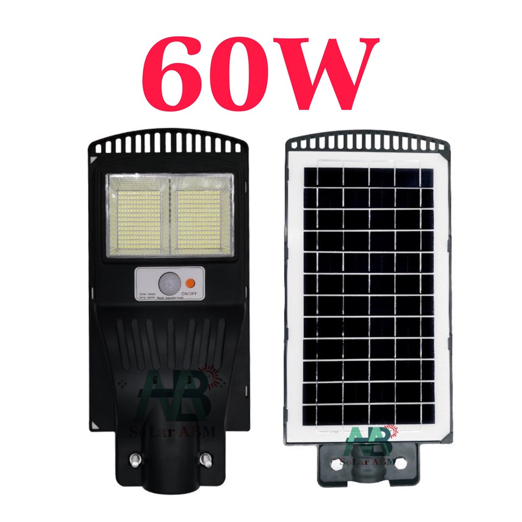 60W Đèn Đường Tấm Pin Liền Thể Năng Lượng Mặt Trời , Cảm Biến Chuyển Động , IP67 Chống Nước - mã : ABM-MG2160A ABM Solar