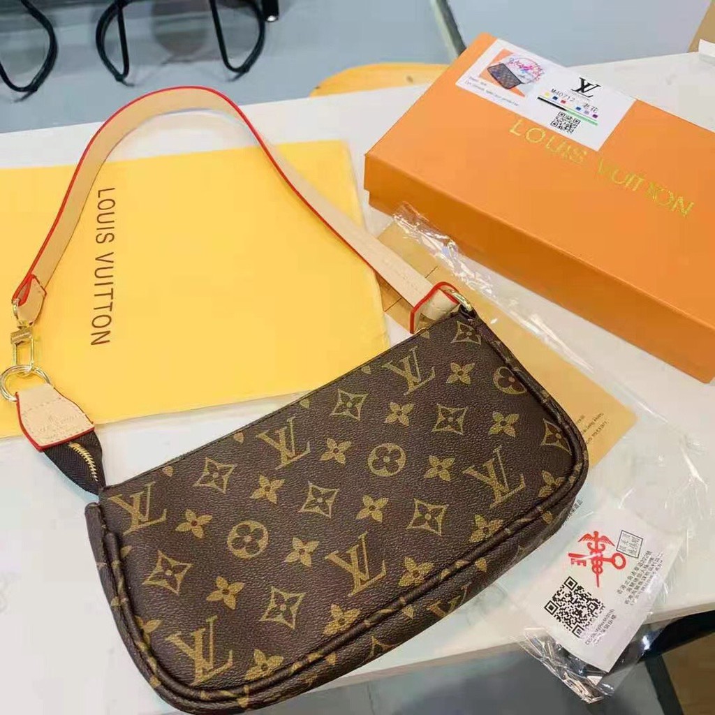Túi kẹp nách hoạ tiết hoa nâu hàng full box