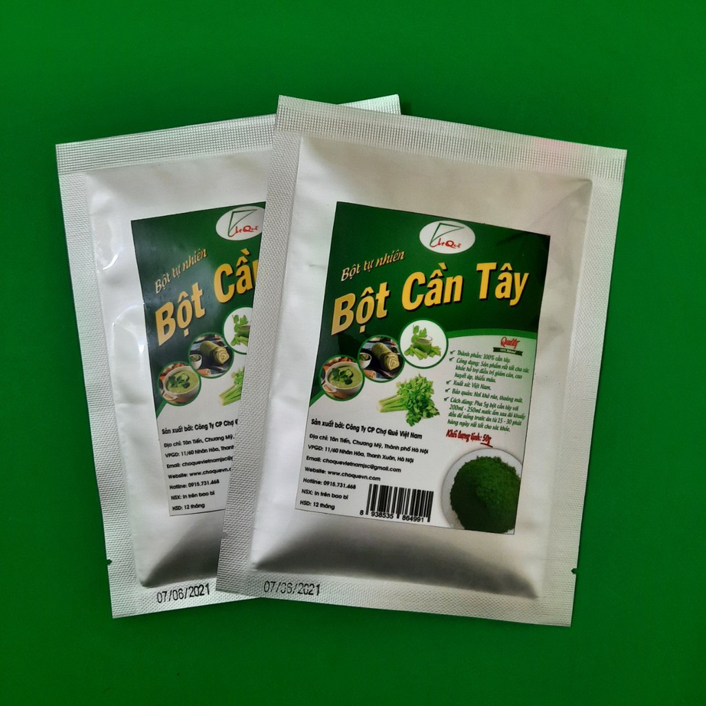 Bột Cần Tây Nguyên Chất Sấy Lạnh Gói 50g Hỗ Trợ Giảm Cân