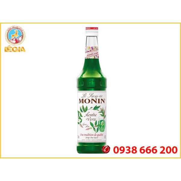 SIRO MONIN BẠC HÀ XANH 700ML (GREEN MINT SYRUP)