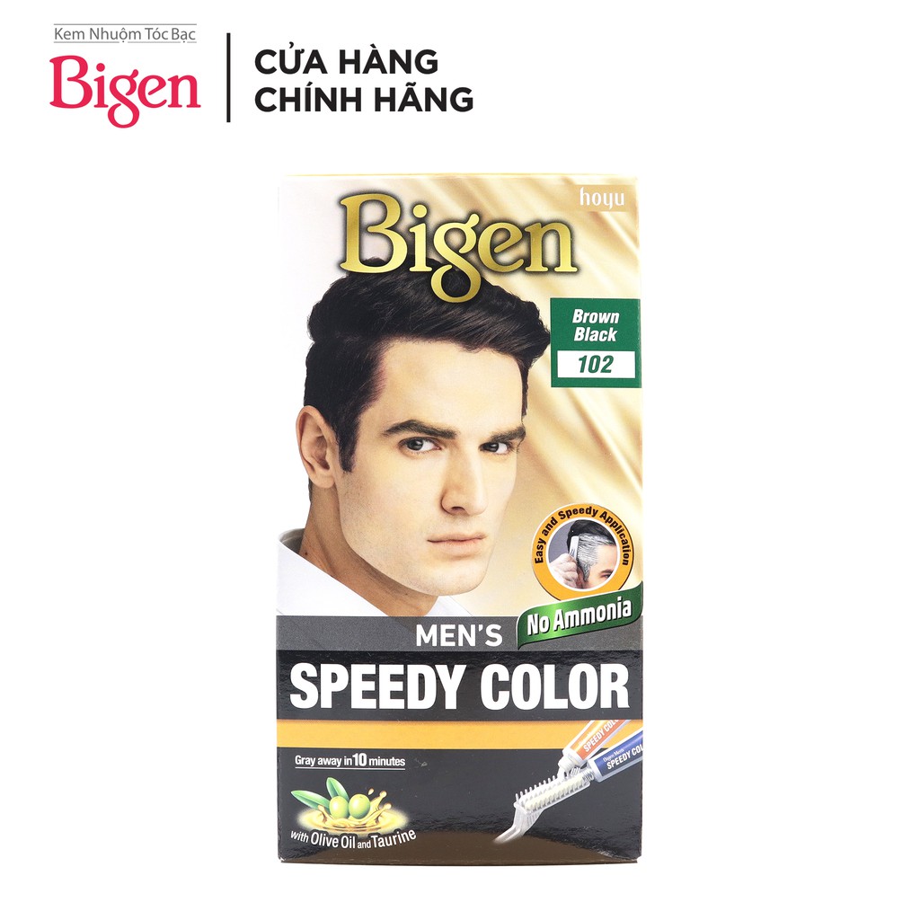 Thuốc Nhuộm Tóc phủ bạc dạng kem Cho Nam Giới Bigen Men’s Speedy Color 80ml