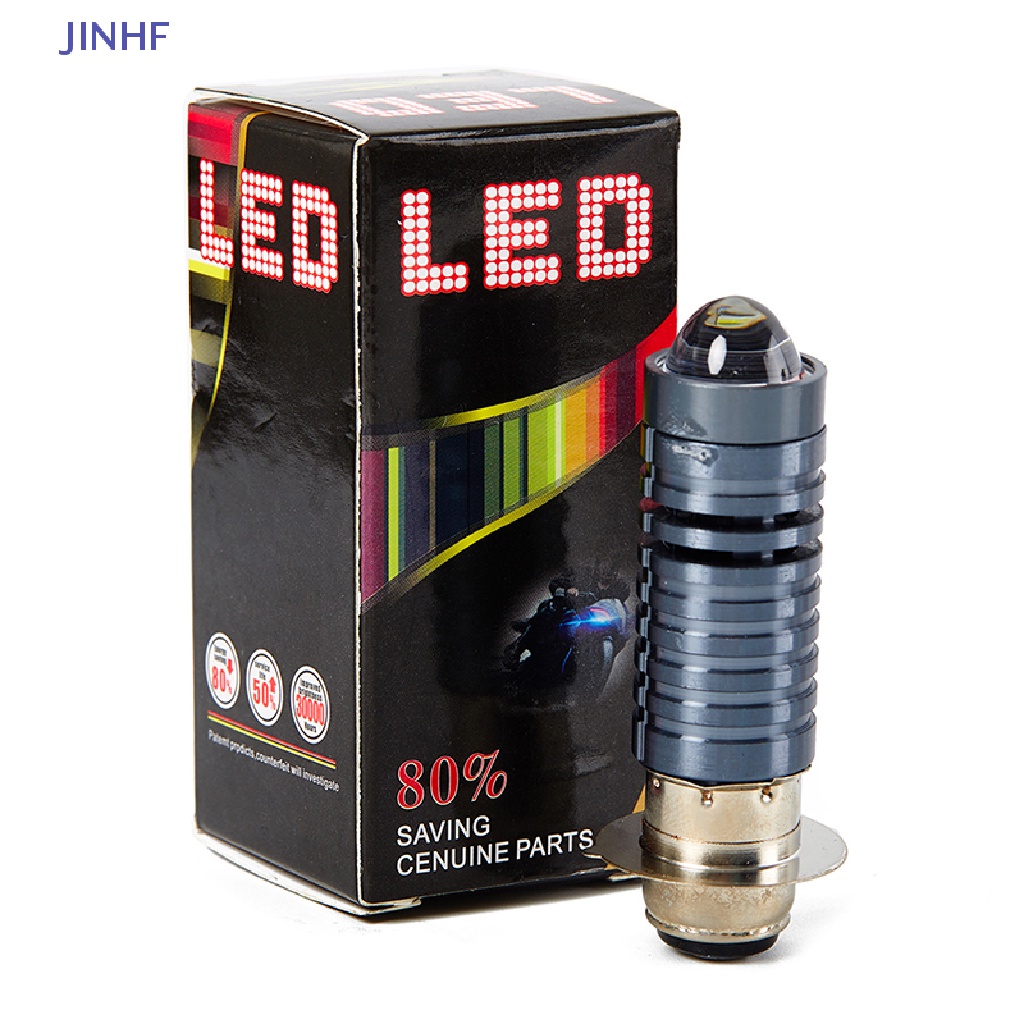 1 Đèn Pha Led H4 BA20D Hai Màu 3000K 6000K Cho Xe Máy Scooter ATV