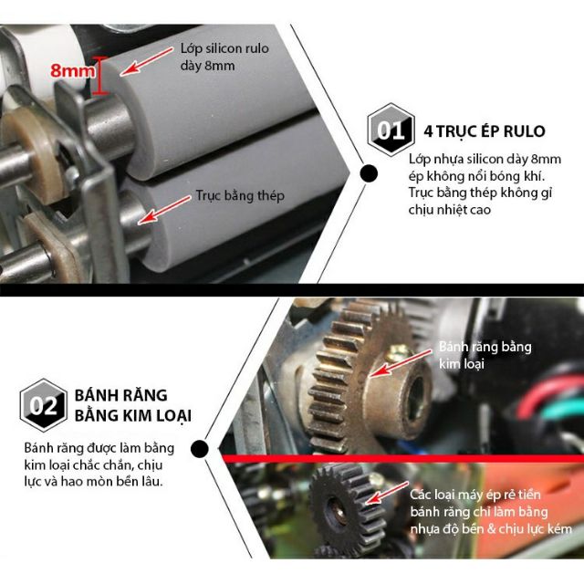 Máy Ép Nhựa YT320 Khổ A3  Bánh Răng Bằng Kim Loại