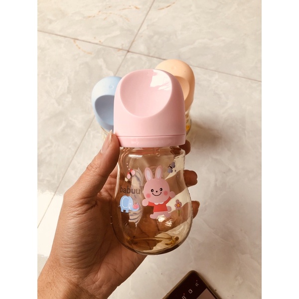 Bình sữa cổ rộng Babuu Baby nhựa PPSU không chứa BPA