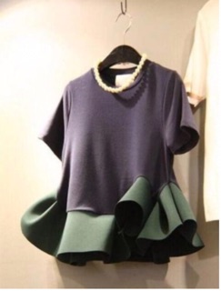 Áo peplum giấu bụng , mẫu Hàn quốc