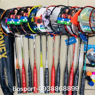 VỢT CẦU LÔNG YONEX 100% cacbon ( tặng kèm đan dây,cuốn cán + Túi đựng vợt)