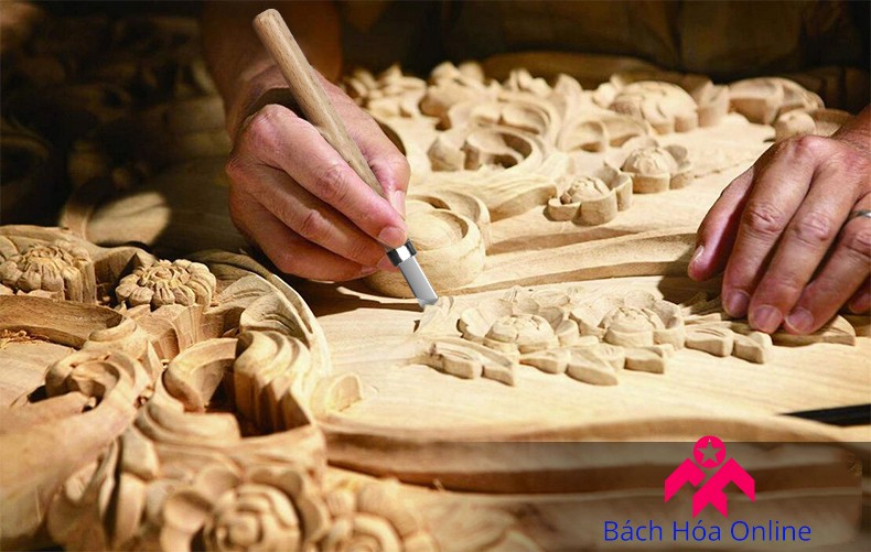 Bộ dao khắc đục tiện gỗ 12 món cao cấp V2
