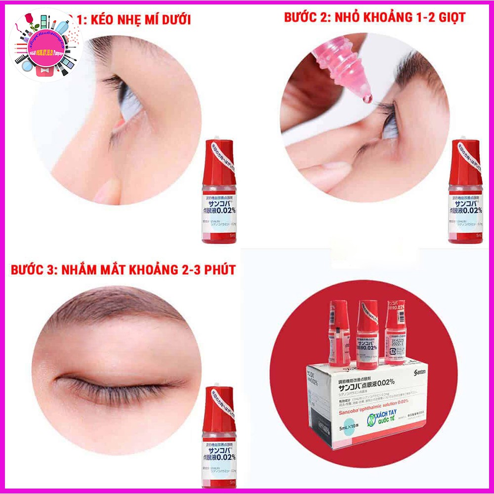 Nước Nhỏ Mắt SANCOBA Dành Cho Người Cận Thị 5ml NHẬT BẢN