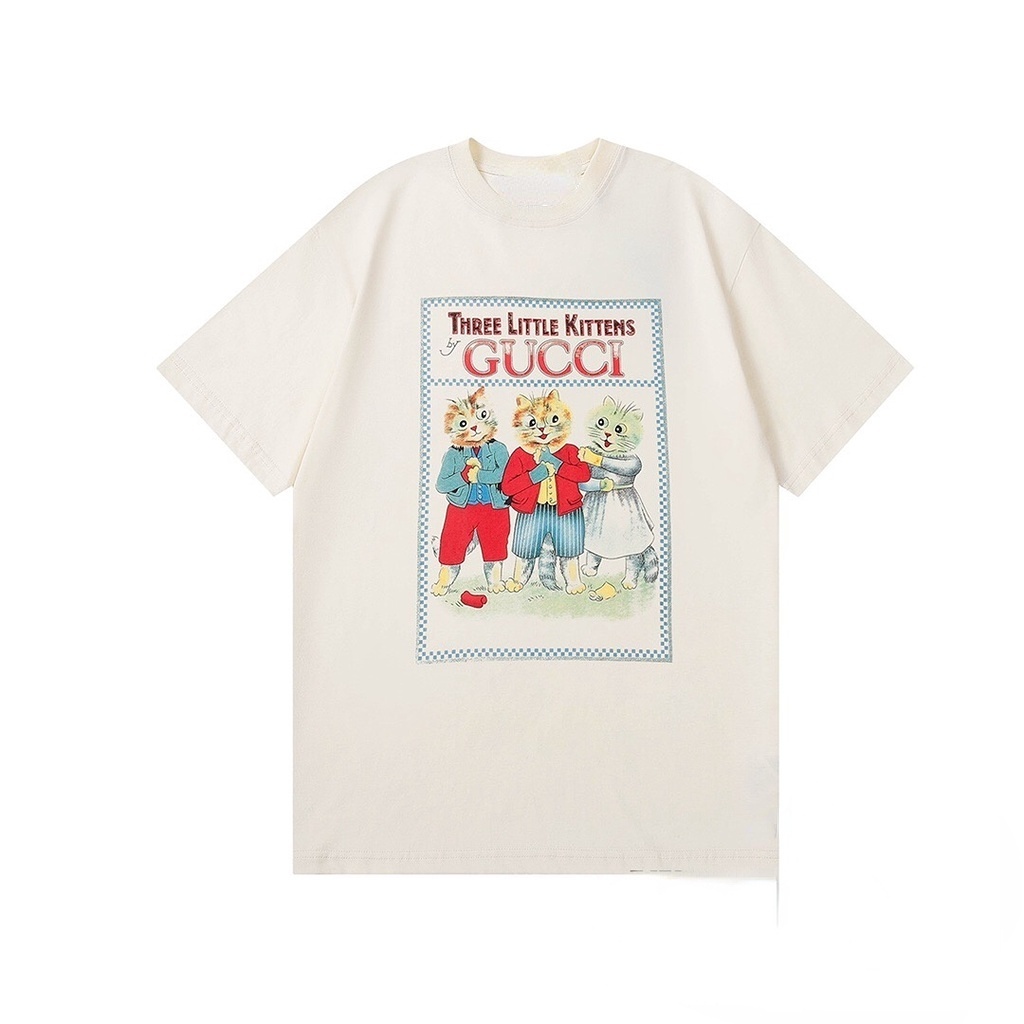 Áo Thun Cotton Tay Ngắn Cổ Tròn Dáng Rộng Vừa Vặn Cho Nam Và Nữ