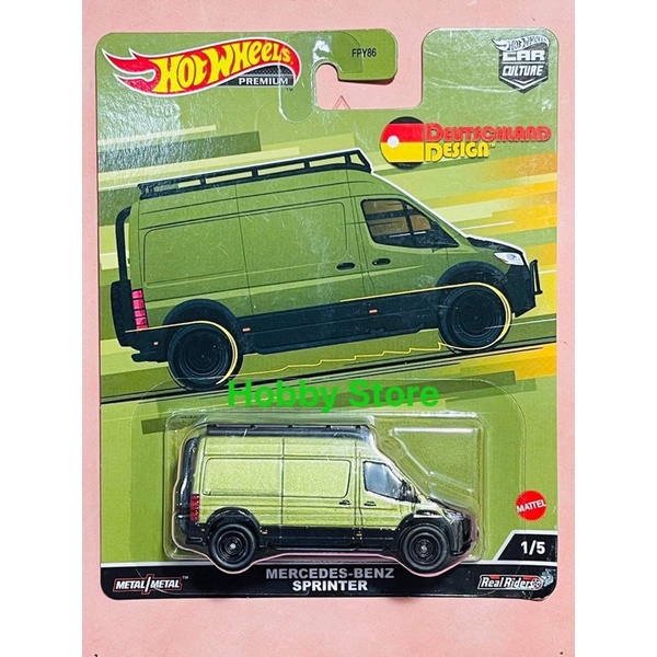 Hobby Store xe mô hình Hot Wheels 1/64 Deutschland Premium Mercedes Benz Sprinter