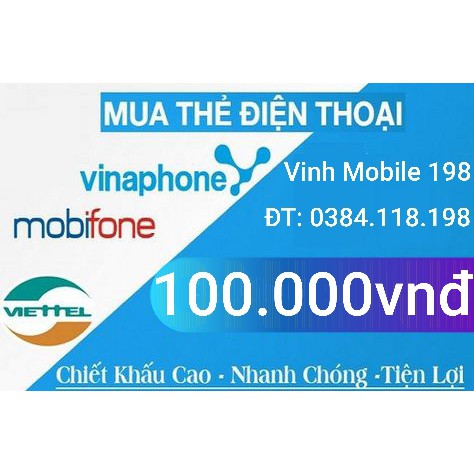 Thẻ Viettel 100k