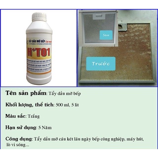Tẩy dầu mỡ bếp  H+T01 -  Lọ 500ml