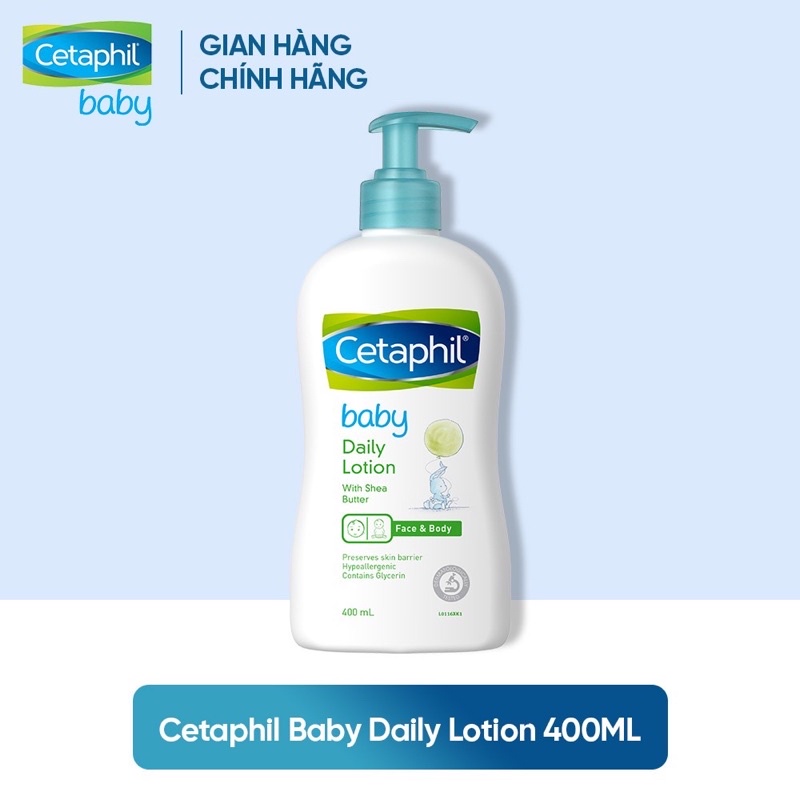 [Chính hãng] Cetaphil baby lotion sữa dưỡng ẩm hàng ngày cho bé - Chai 400ml