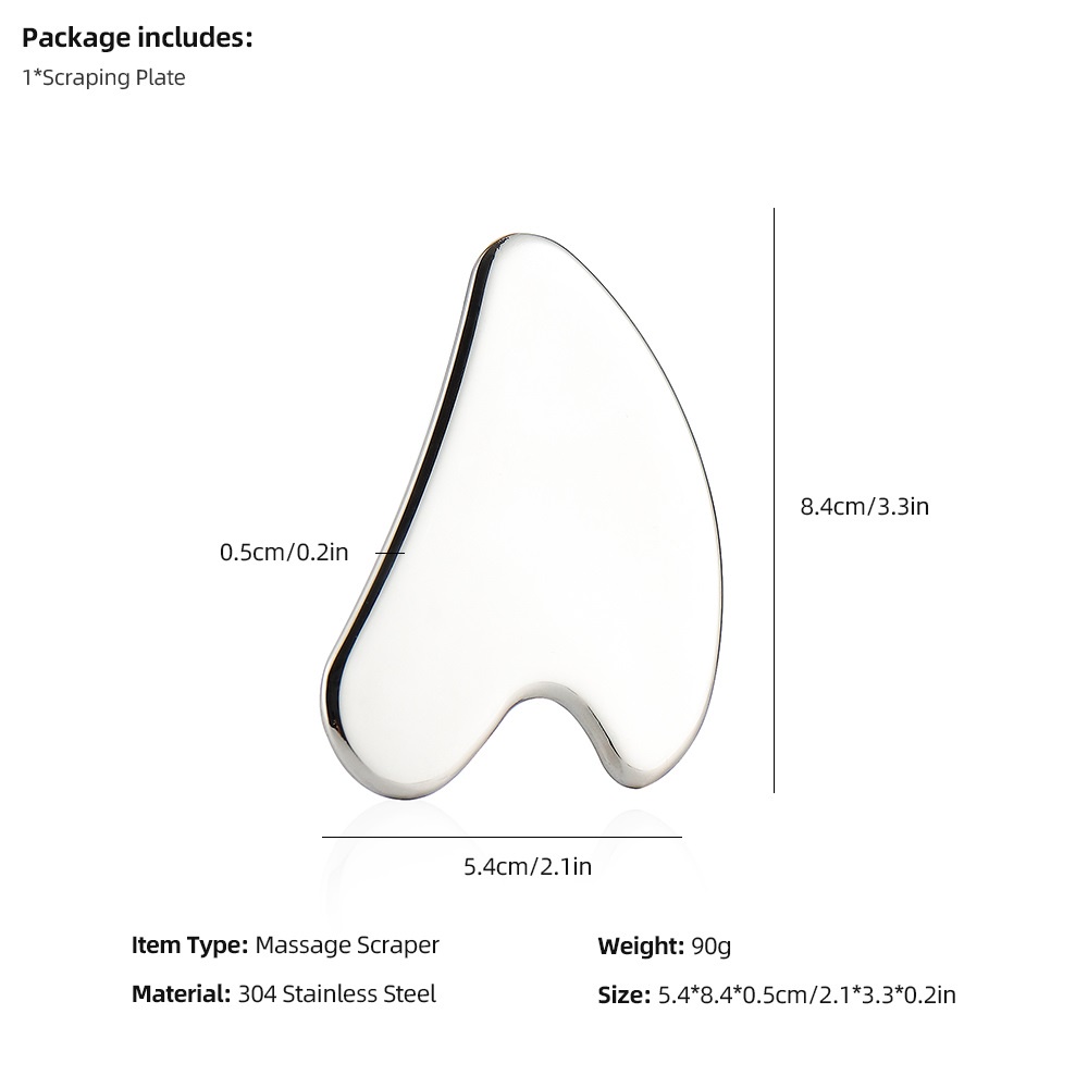 Dụng cụ mát xa mặt FOREVERLILY phong cách truyền thống bằng thép không