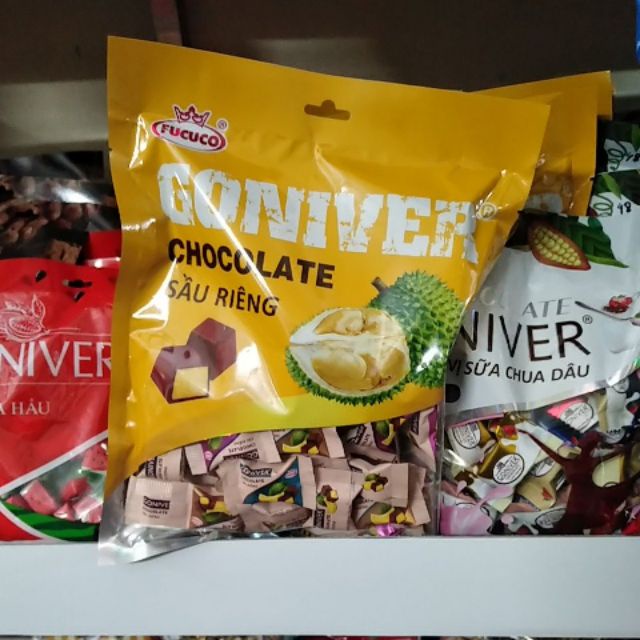 Kẹo Chocolate Sầu riêng GONIVER Phú Cường 350gr