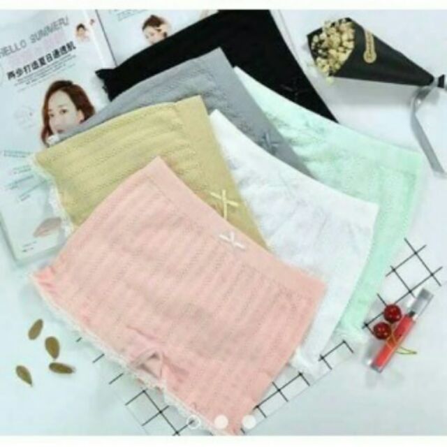 Combo 2 quần mặc trong váy seamless đóng túi zip sang chảnh