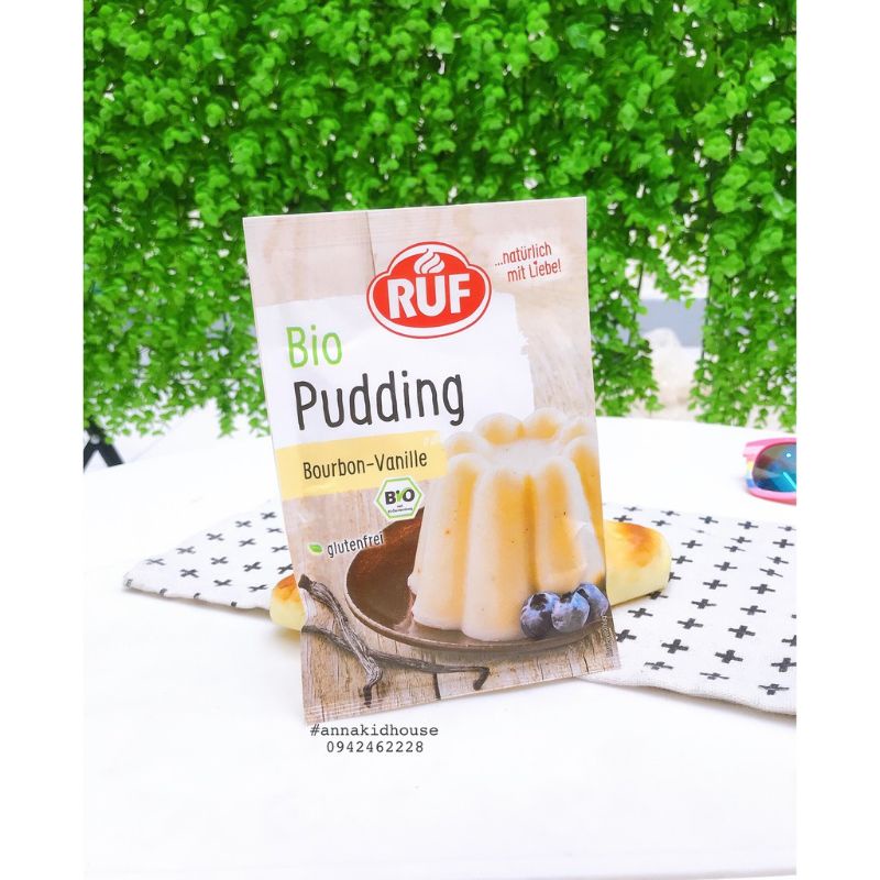 Bột làm pudding hữu cơ RUF vị vani / chocolate