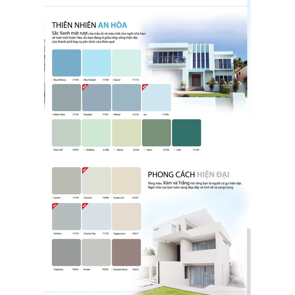 Sơn nước ngoại thất cao cấp DULUX WEATHERSHIELD COLOR PROTECT BỀ MẶT MỜ - E015 (5L, 15L)